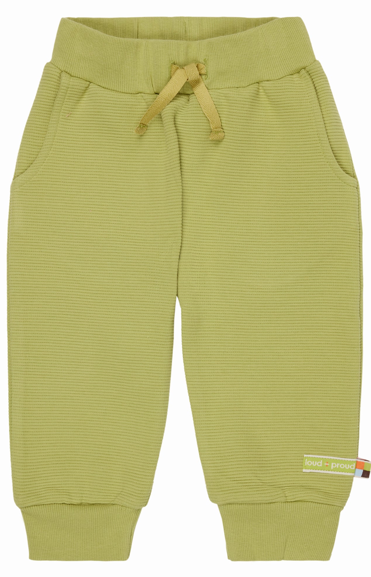 loud-proud-hose-rippenstruktur-kinderhose-einfarbig-mit-b-ndchen image 3