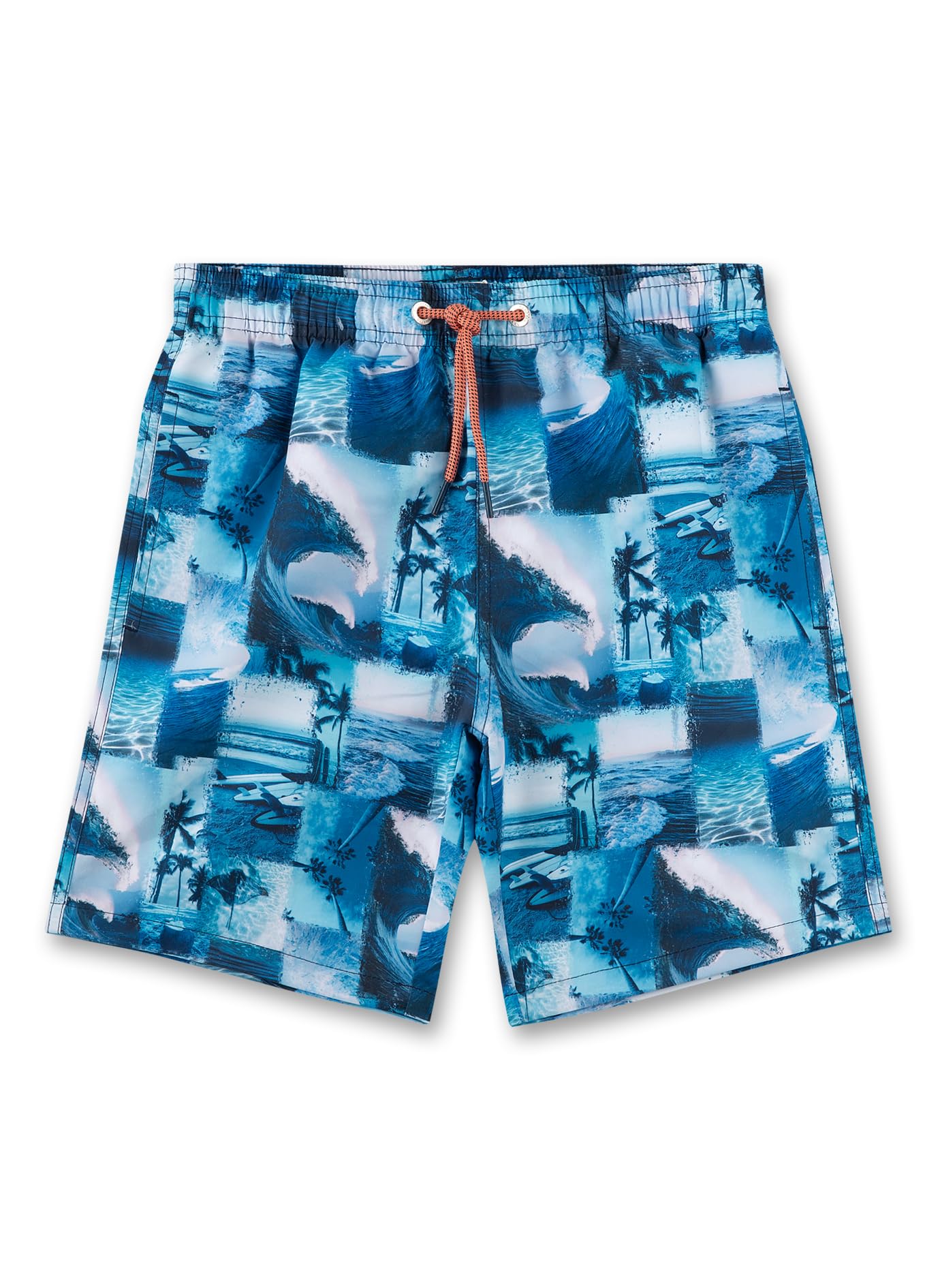 sanetta-jungen-badeshorts-blau-aus-recyceltem-polyester image 1