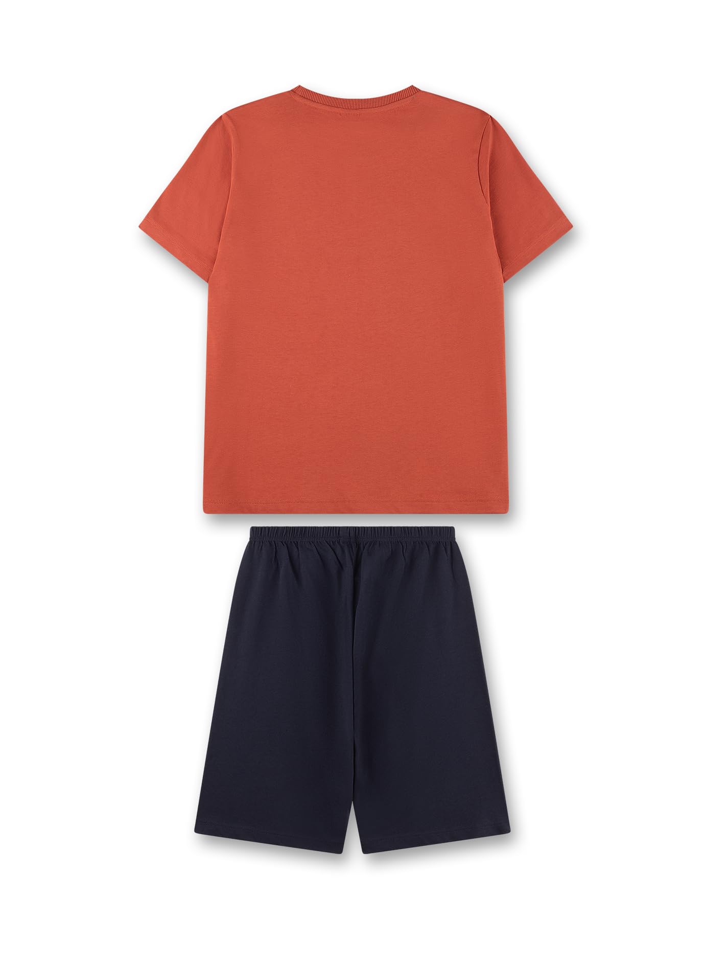 sanetta-jungen-schlafanzug-kurz-rot-aus-baumwolle-pyjamaset image 2