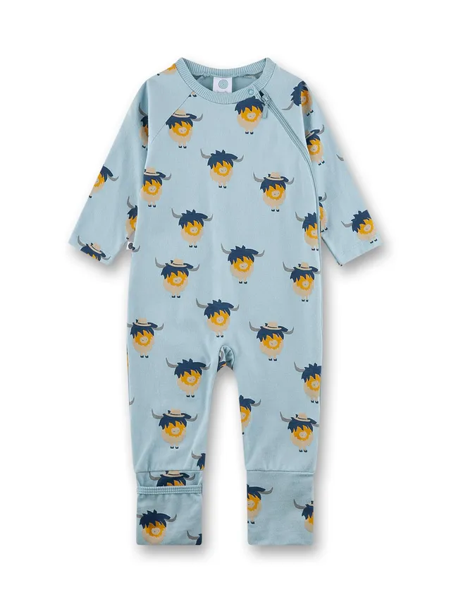sanetta-baby-strampler-lang-blau-b-ffel-aus-bio-baumwolle-f-r-jungen image 1
