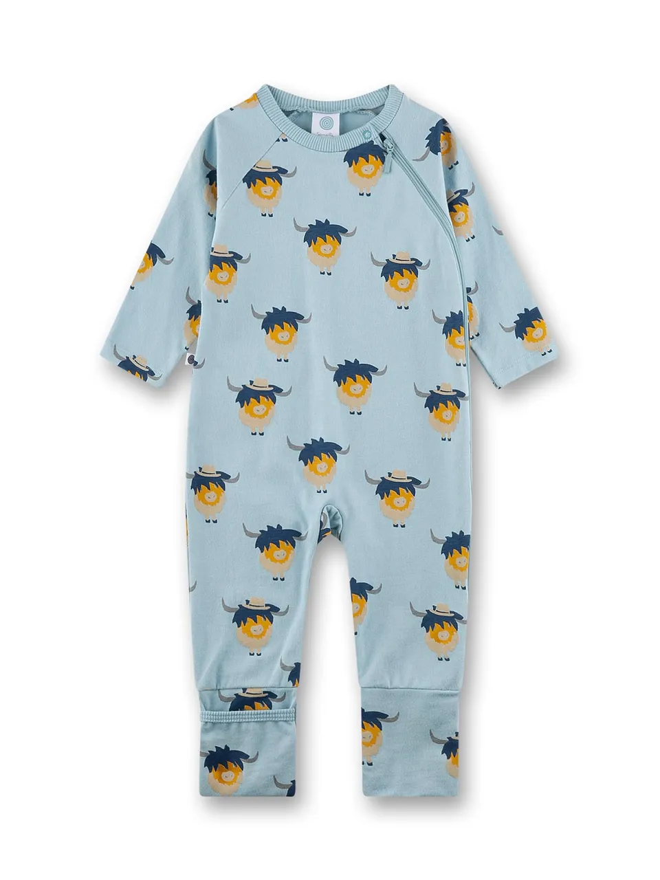 sanetta-baby-strampler-lang-blau-b-ffel-aus-bio-baumwolle-f-r-jungen image 1