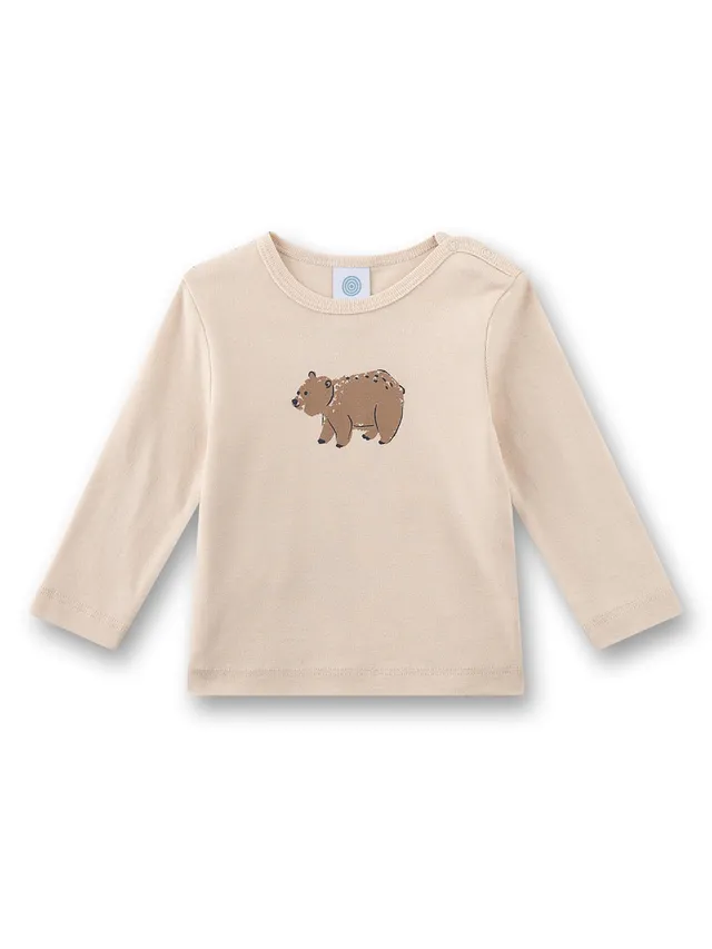 sanetta-jungen-langarmshirt-beige-b-rchen-baby-shirt image 1