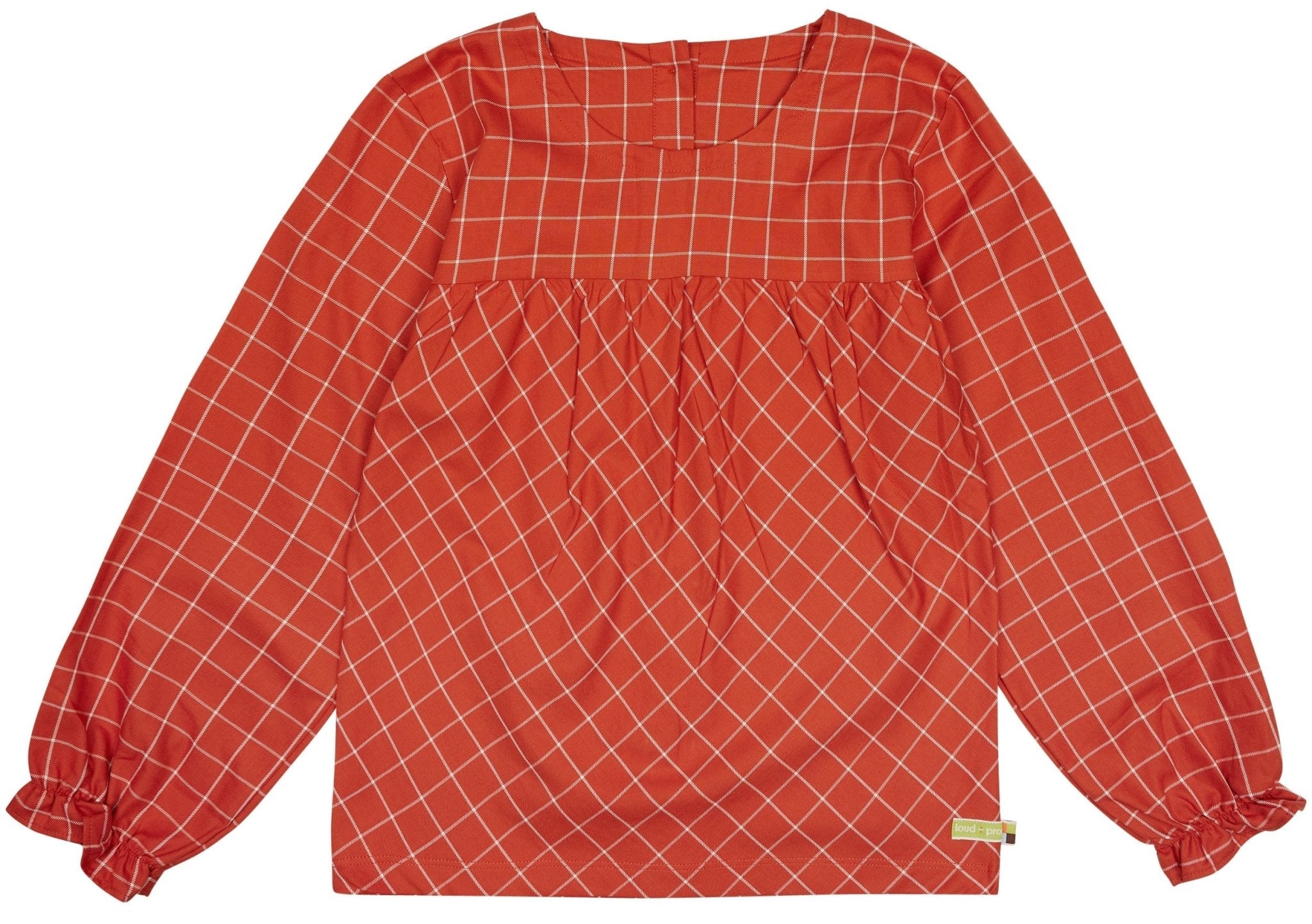 loud-proud-karo-bluse-popeline-bluse-mit-holzkn-pfen image 1