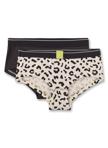 sanetta-m-dchen-hipster-doppelpack-off-white-schwarz-leo-muster-baumwoll-mix image 4