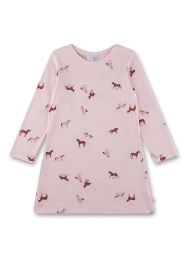 sanetta-m-dchen-nachthemd-langarm-rosa-pferd-nachtw-sche-aus-baumwolle image 4