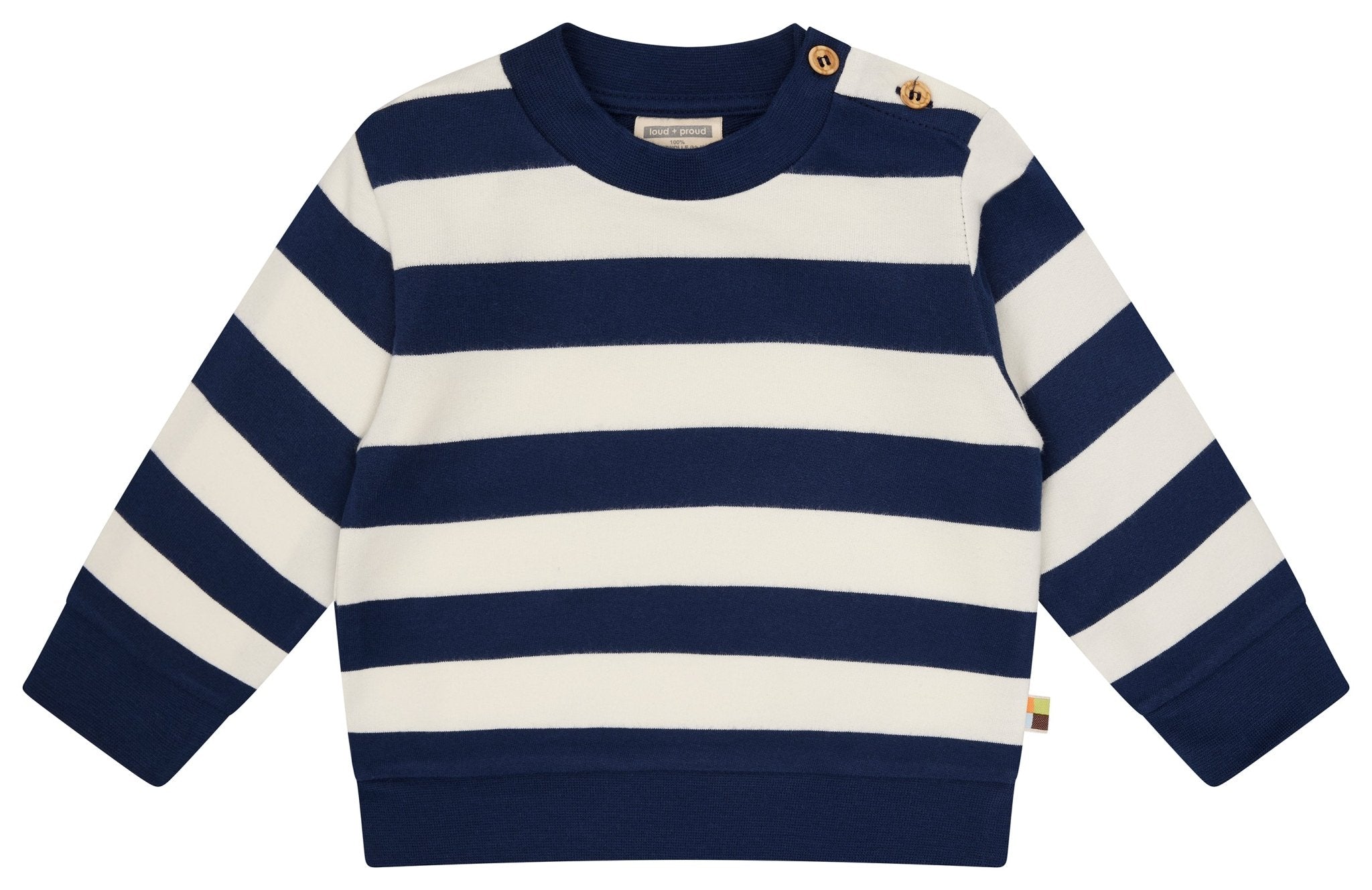 loud-proud-sweatshirt-blockstreifen-kinder-sweatshirt-bio-baumwolle image 7