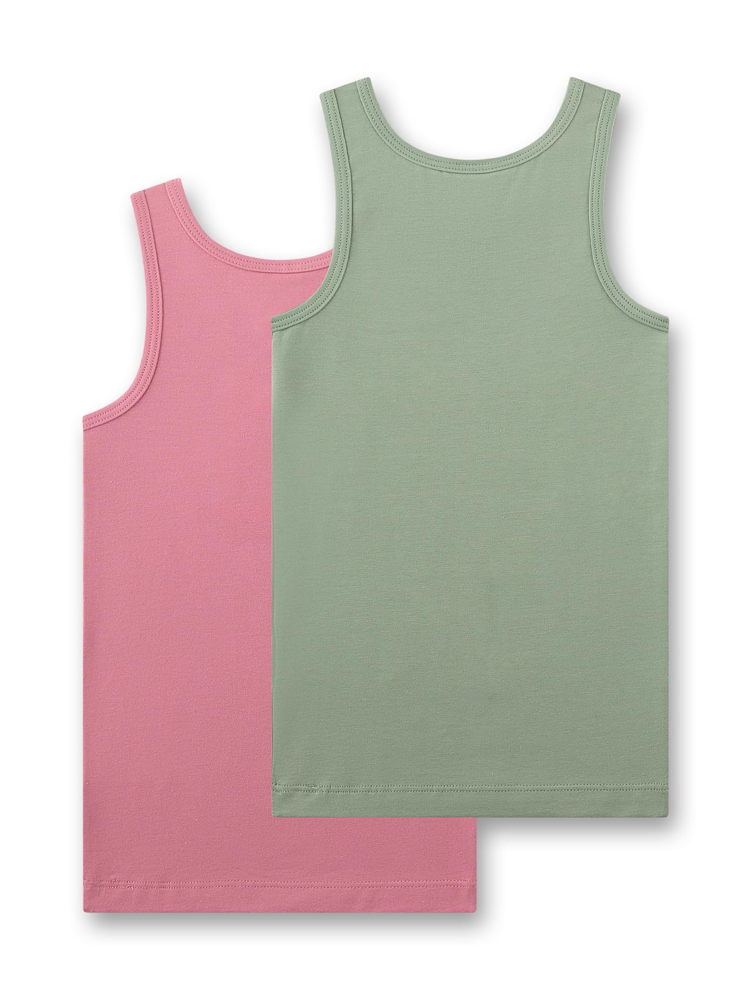 sanetta-m-dchen-unterhemd-rosa-gr-n-2er-set-baumwolle image 2