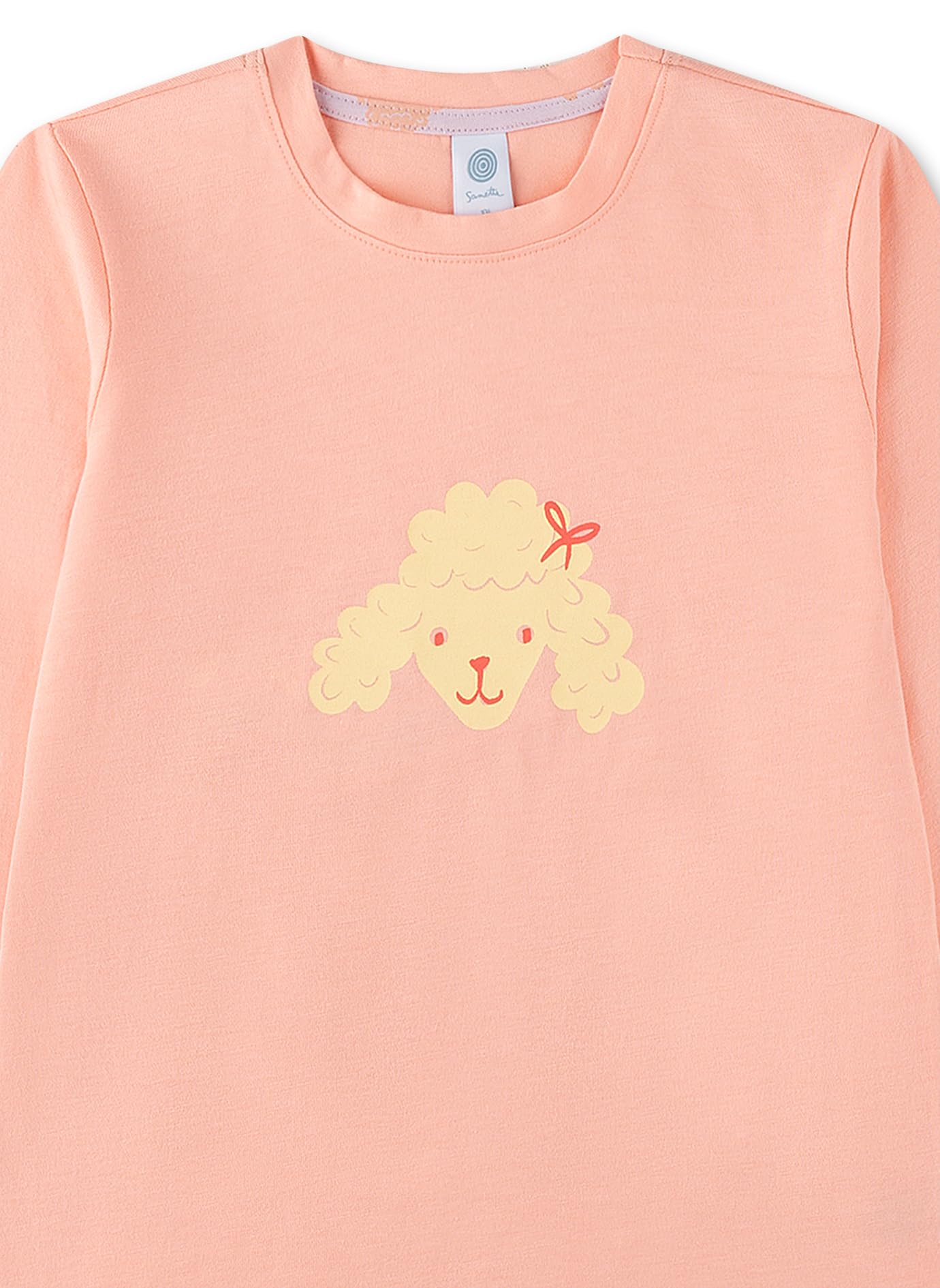 sanetta-m-dchen-schlafanzug-lang-orange-pyjamaset-m-dchen-aus-bio-baumwolle image 3