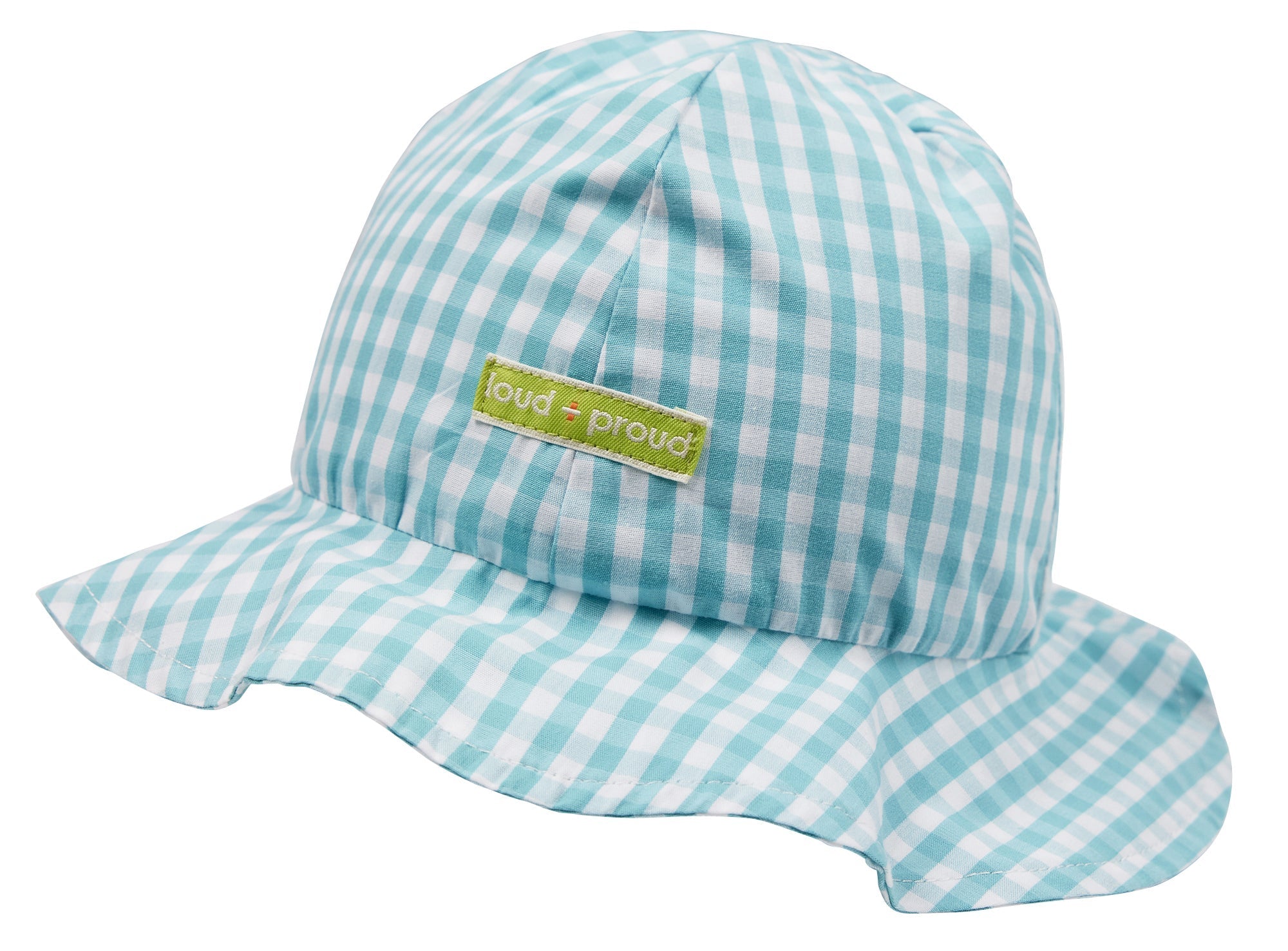 loud-proud-hut-vichy-karo-mit-logo-etikett image 2