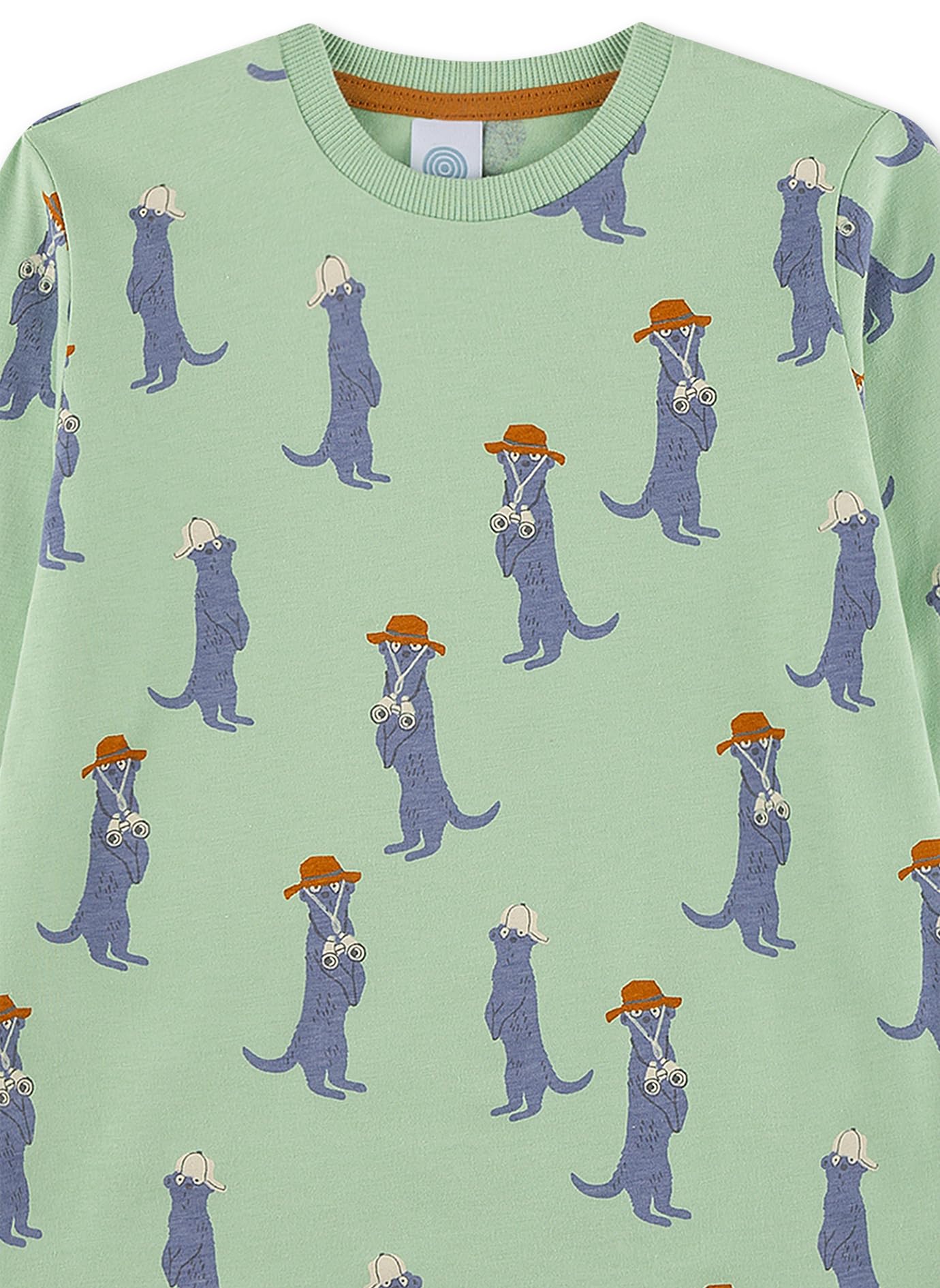 sanetta-jungen-schlafanzug-lang-gr-n-pyjamaset-aus-baumwolle image 2