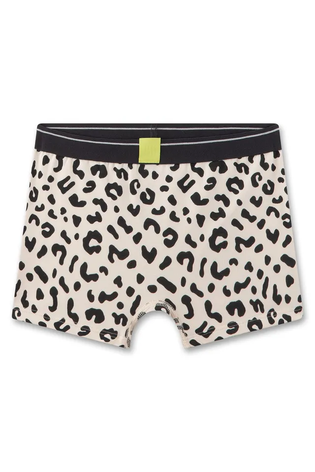 sanetta-m-dchen-shorty-beige-leo-allover-aus-baumwoll-mix image 1