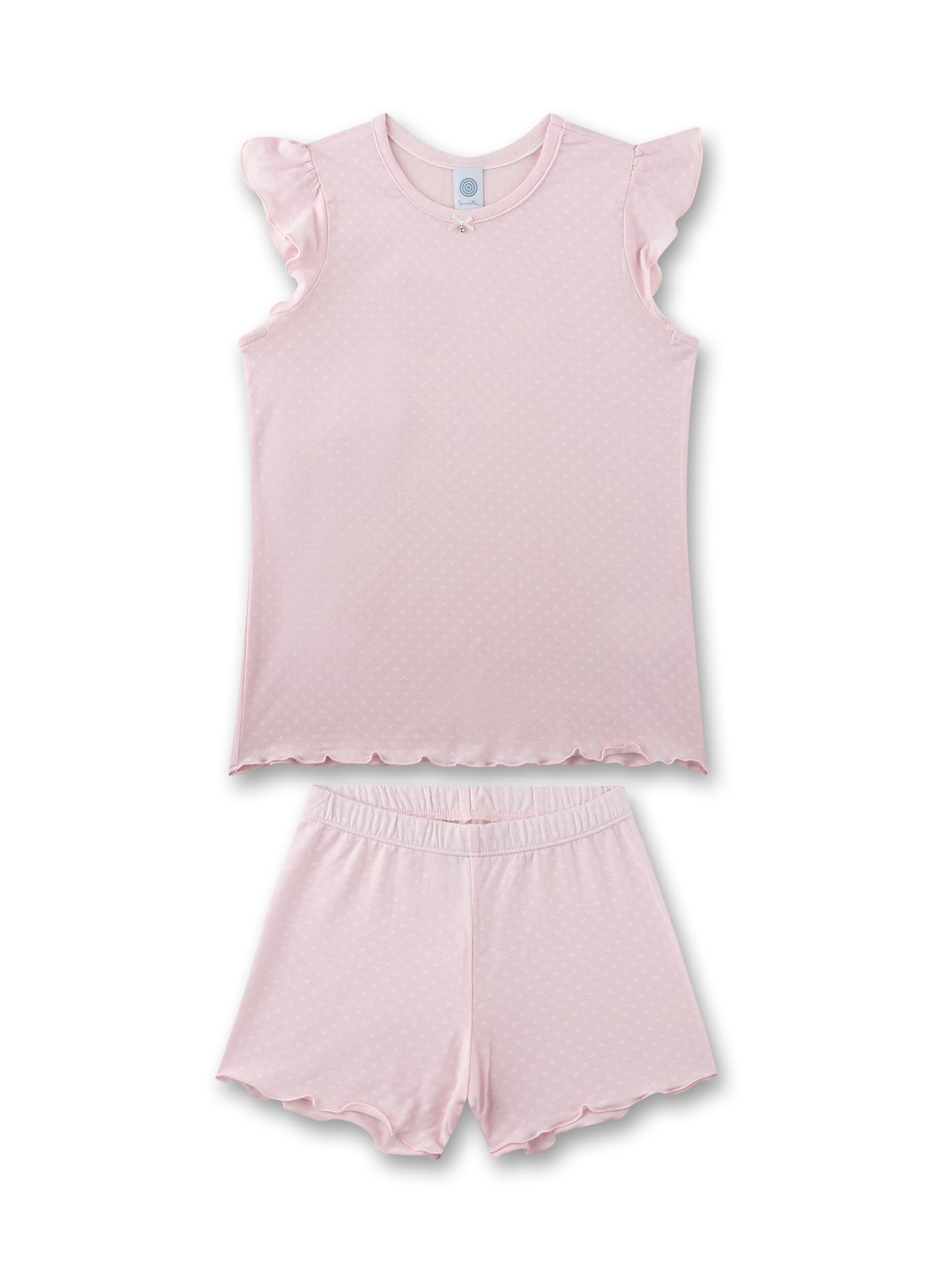 sanetta-m-dchen-schlafanzug-kurz-rosa-pyjamaset-aus-modal-mix image 1