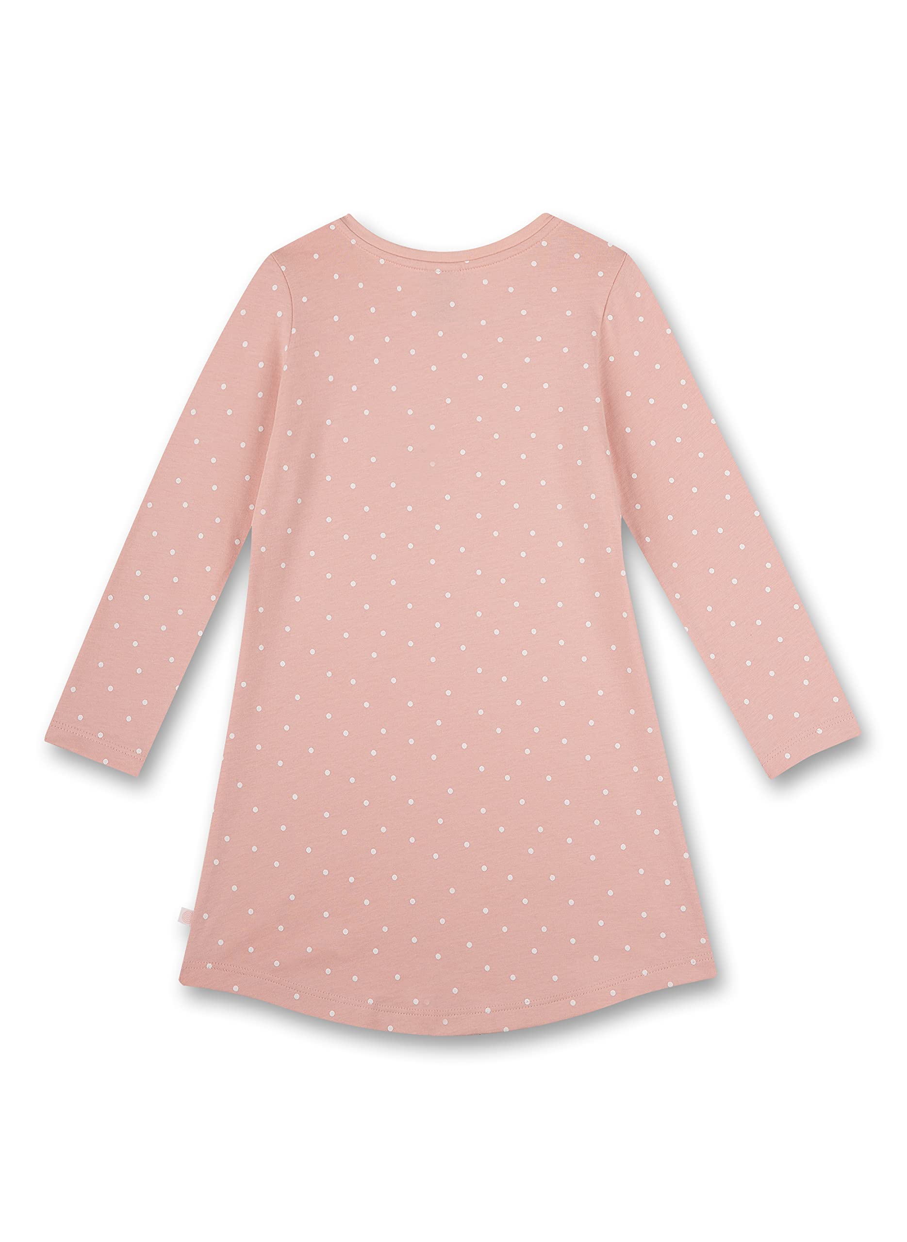 sanetta-m-dchen-nachthemd-langarm-rosa-punkte-nachtw-sche image 2