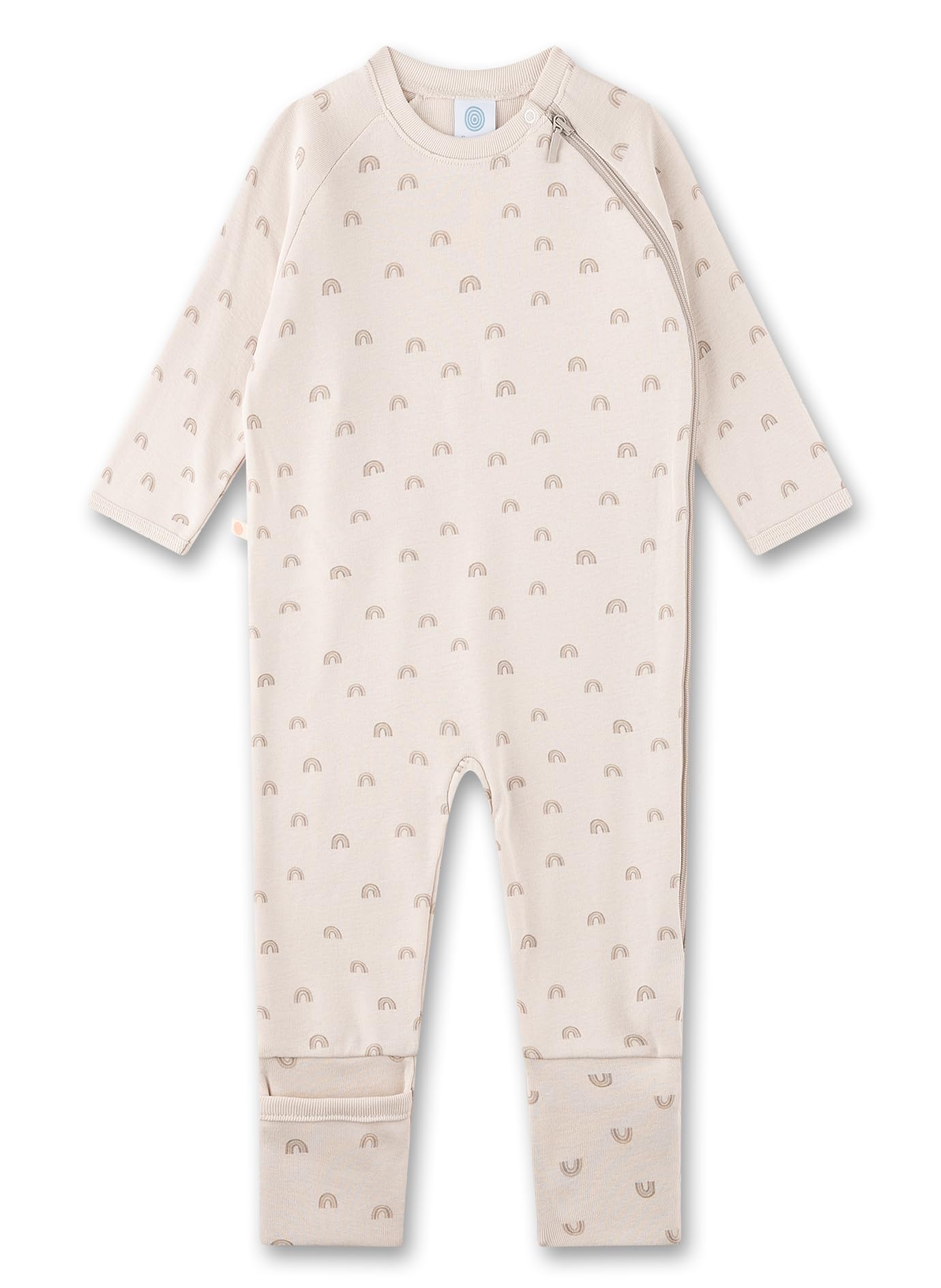 sanetta-baby-strampler-beige-regenbogen-unisex-overall-aus-bio-baumwolle image 4