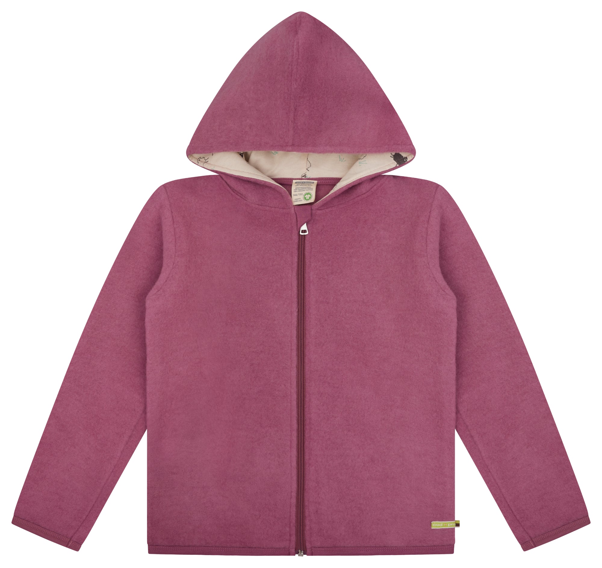 loud-proud-merino-wollfleece-jacke-mit-kapuze image 4