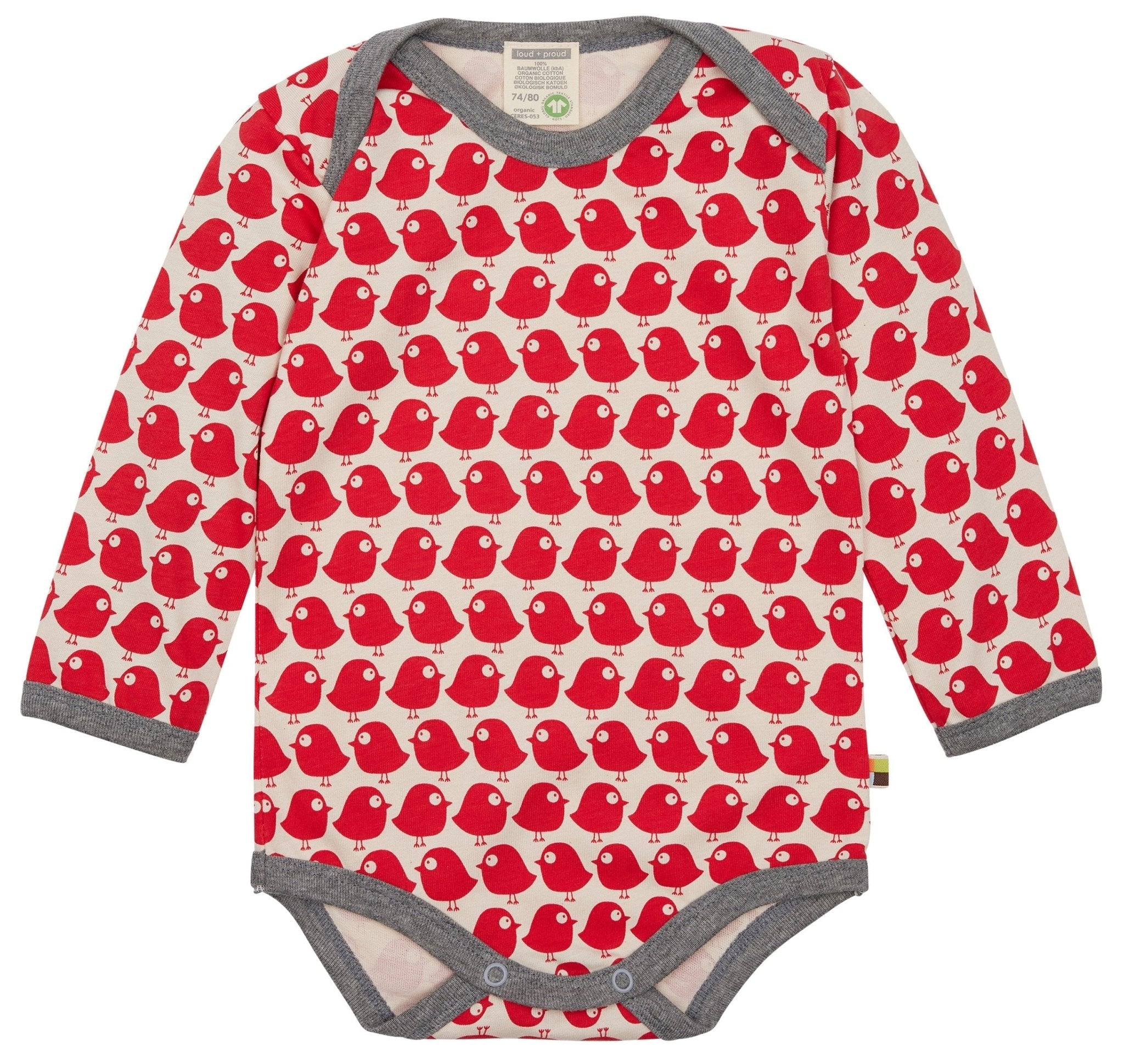 loud-proud-body-langarm-mit-druck-v-gel-babybody-aus-bio-baumwolle image 1