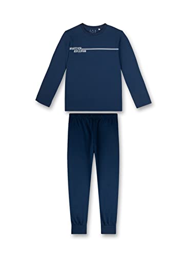 sanetta-jungen-schlafanzug-lang-dunkelblau-pyjamaset image 3