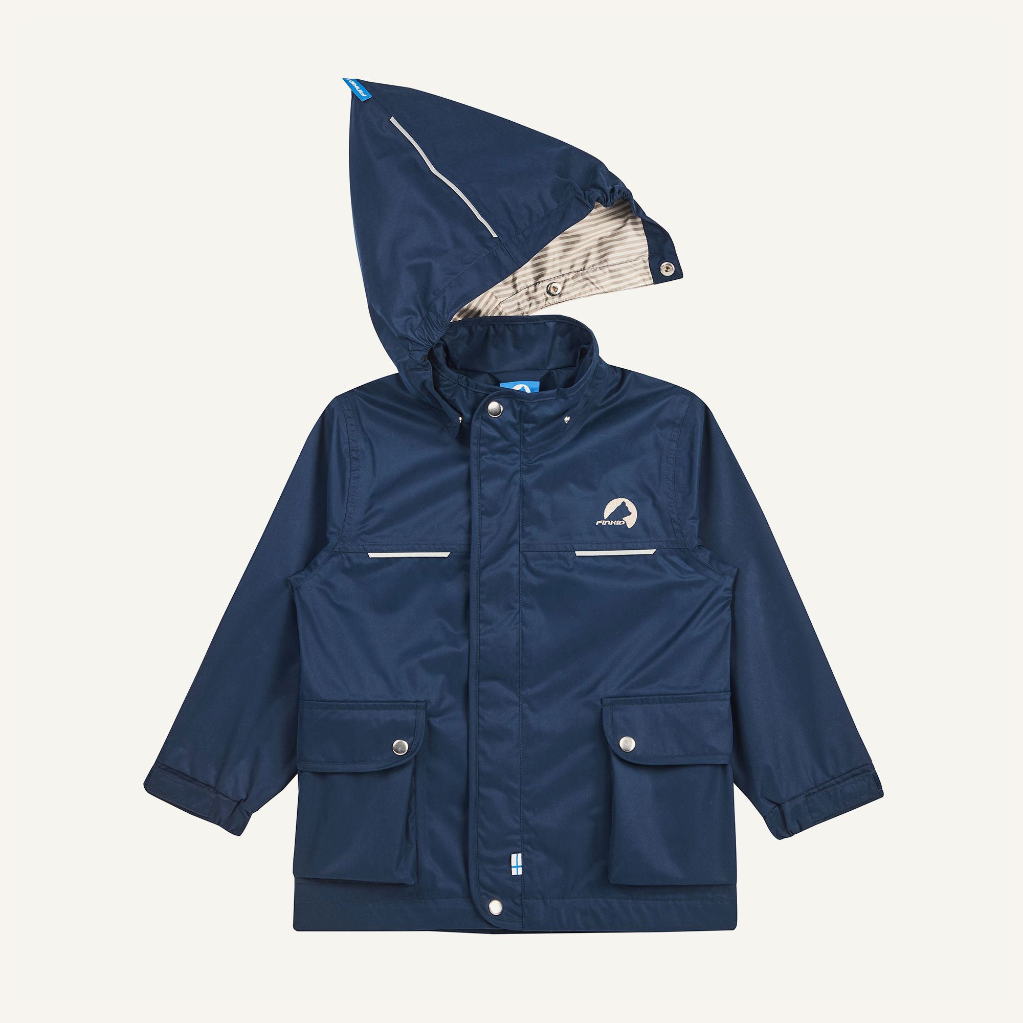 finkid-lokkimaa-kinder-outdoorparka-zip-in-wasserabweisend-winddicht image 3