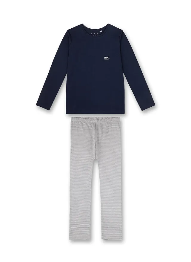 sanetta-m-dchen-schlafanzug-lang-dunkelblau-pyjamaset image 1