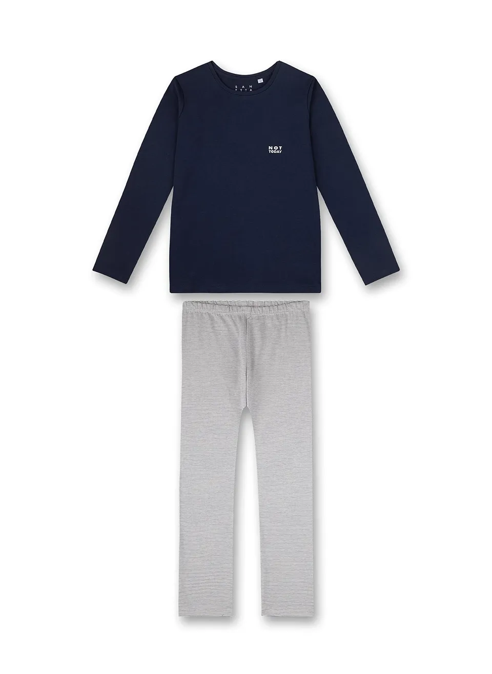 sanetta-m-dchen-schlafanzug-lang-dunkelblau-pyjamaset image 1