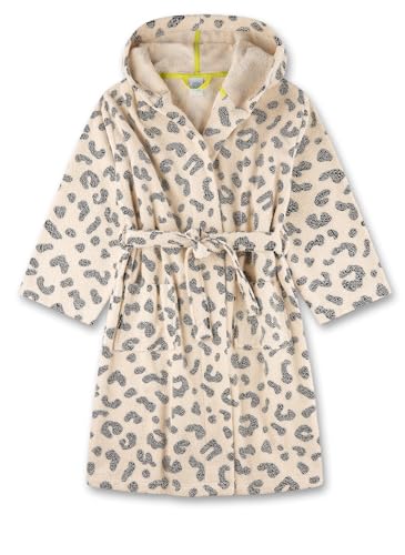 sanetta-m-dchen-bademantel-beige-mit-leo-muster-aus-baumwoll-mix image 4