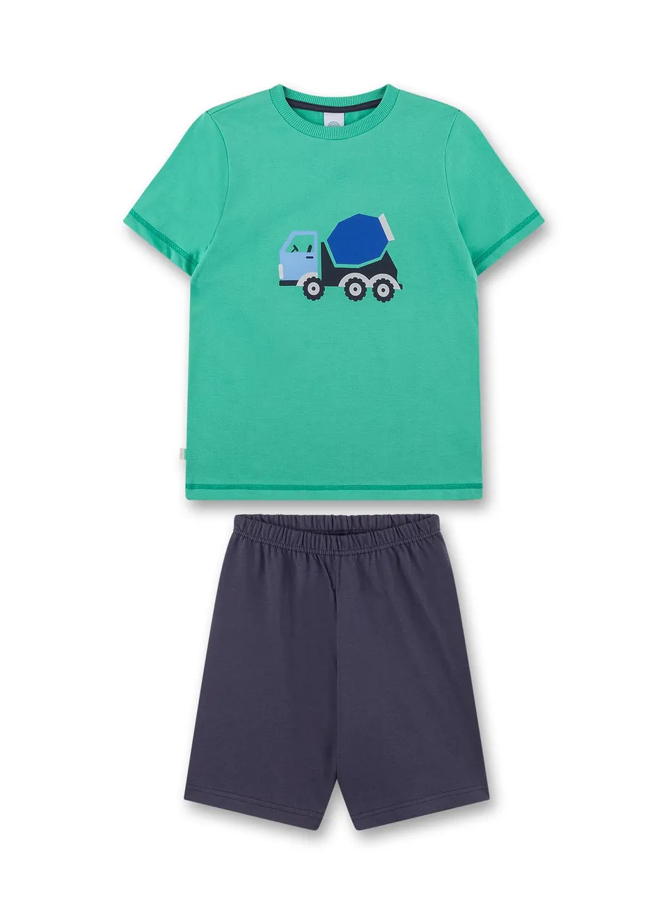 sanetta-jungen-schlafanzug-kurz-gr-n-pyjamaset-aus-baumwolle-f-r-jungen image 1