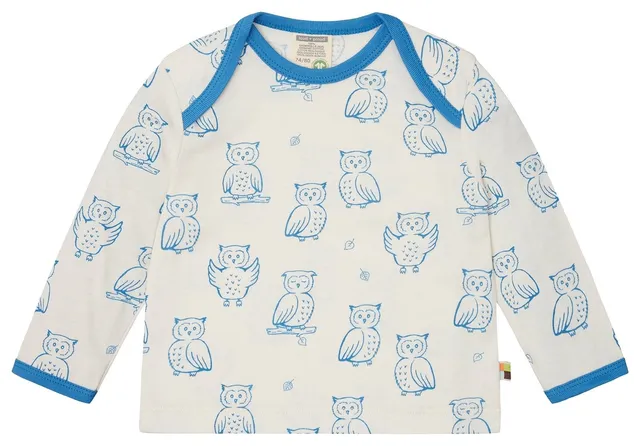 loud-proud-shirt-langarm-mit-druck-bio-baumwoll-shirt-eule-waschb-r image 1