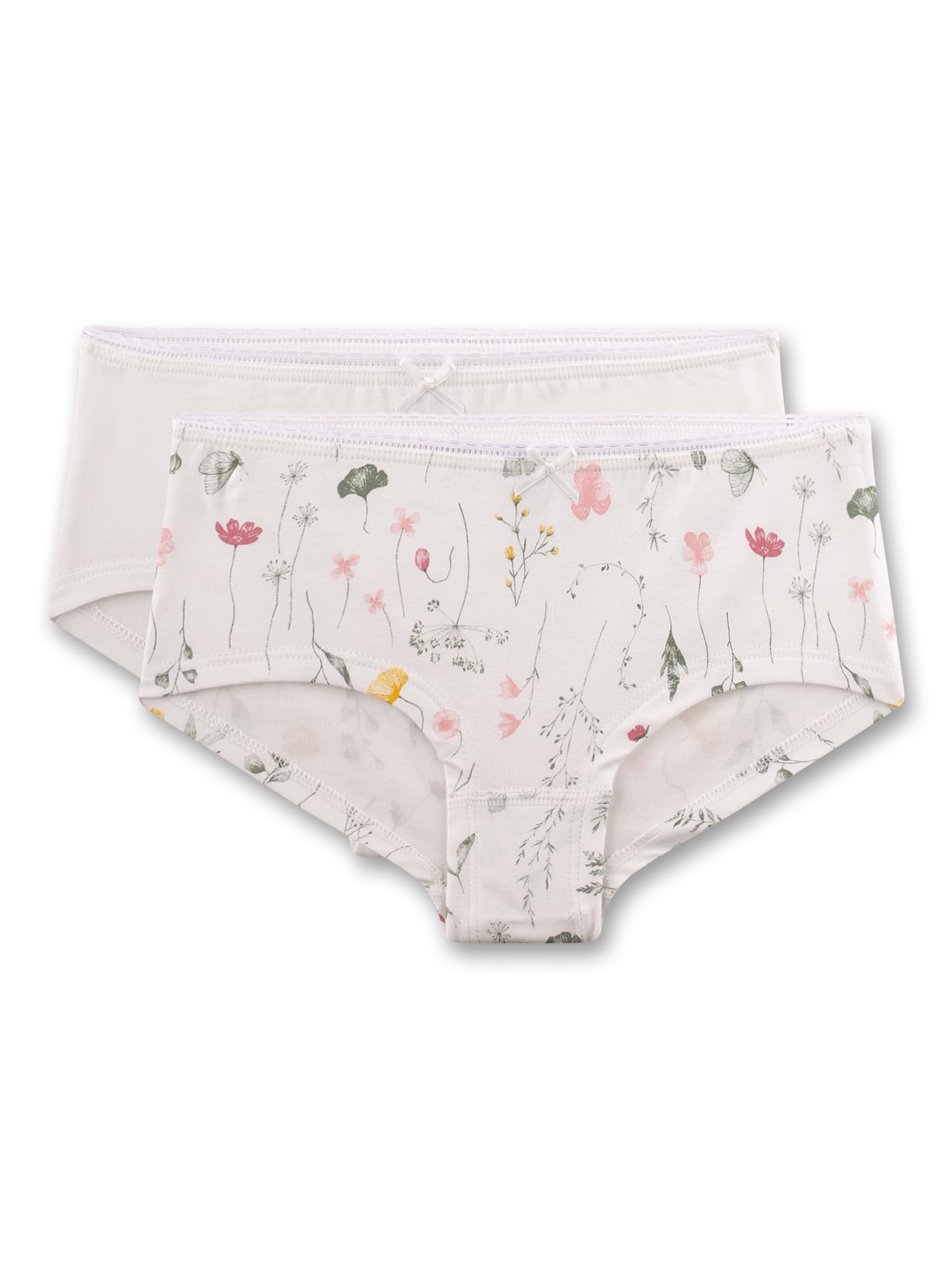 sanetta-m-dchen-hipster-doppelpack-beige-blumen-baumwoll-modal-mix image 1
