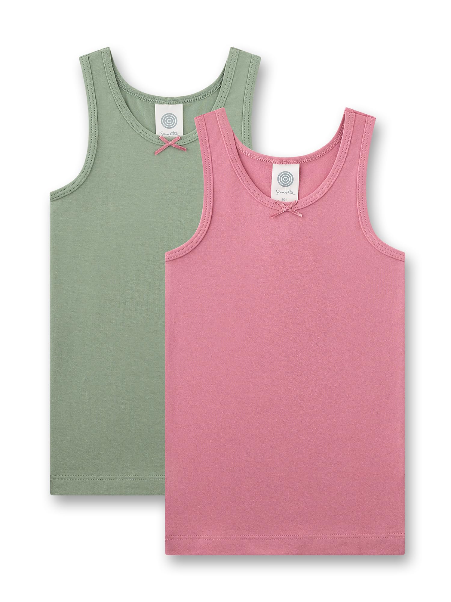sanetta-m-dchen-unterhemd-rosa-gr-n-2er-set-baumwolle image 1