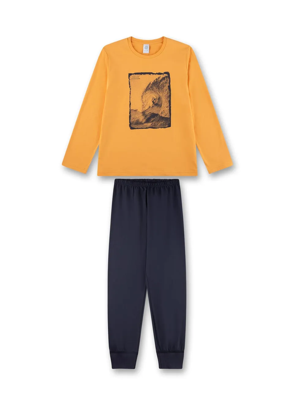 sanetta-jungen-schlafanzug-lang-orange-pyjamaset-f-r-jungen-aus-baumwolle image 1