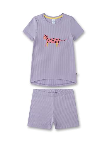 sanetta-m-dchen-schlafanzug-kurz-lila-pyjamaset-aus-viskose-baumwoll-mix image 4
