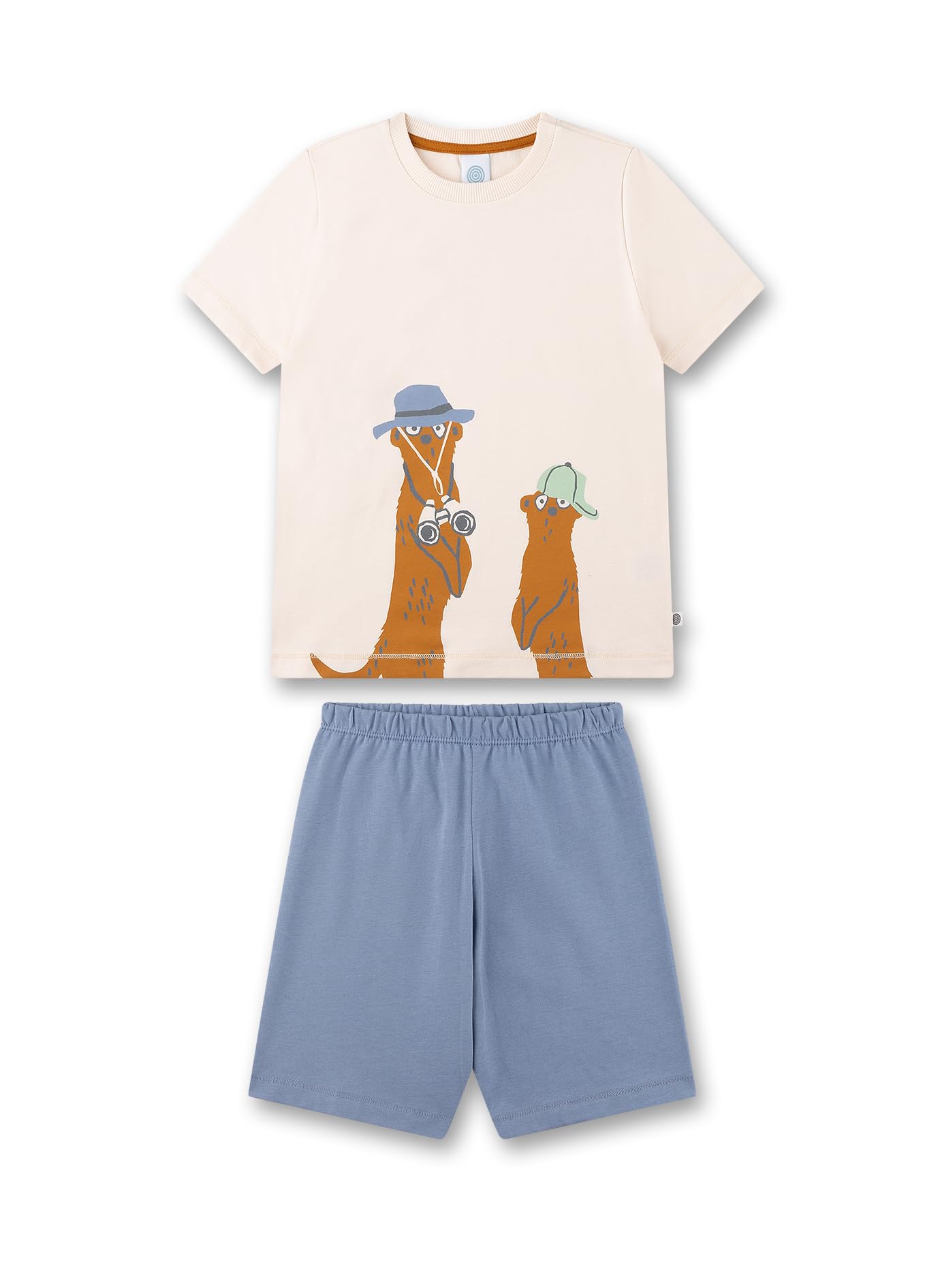 sanetta-jungen-schlafanzug-kurz-beige-pyjamaset-aus-baumwolle-f-r-jungen image 1