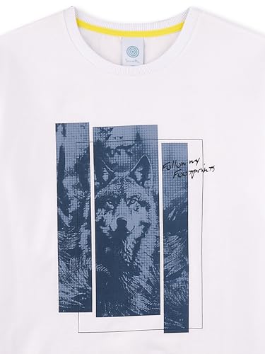 sanetta-jungen-schlafanzug-kurz-wolf-wei-baumwolle image 6