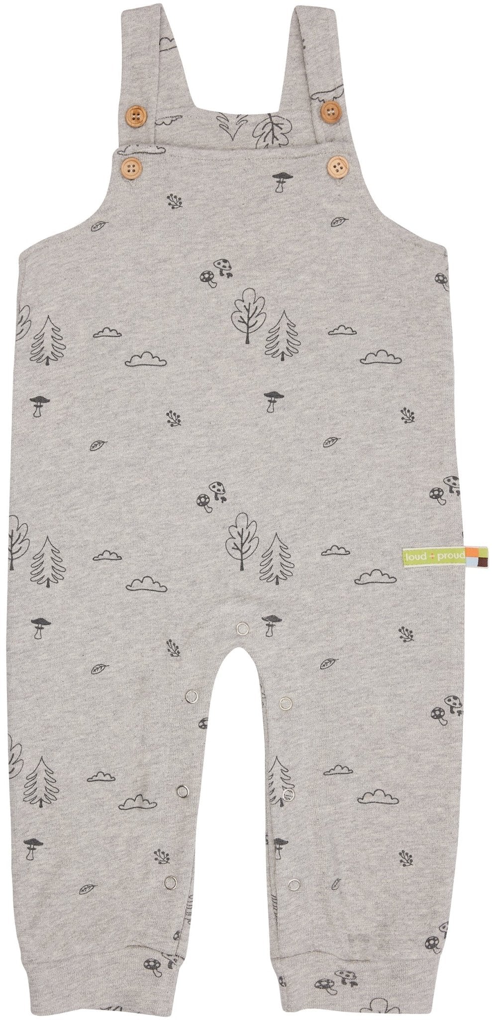 loud-proud-latzhose-strukturstrick-mit-wald-druck image 3