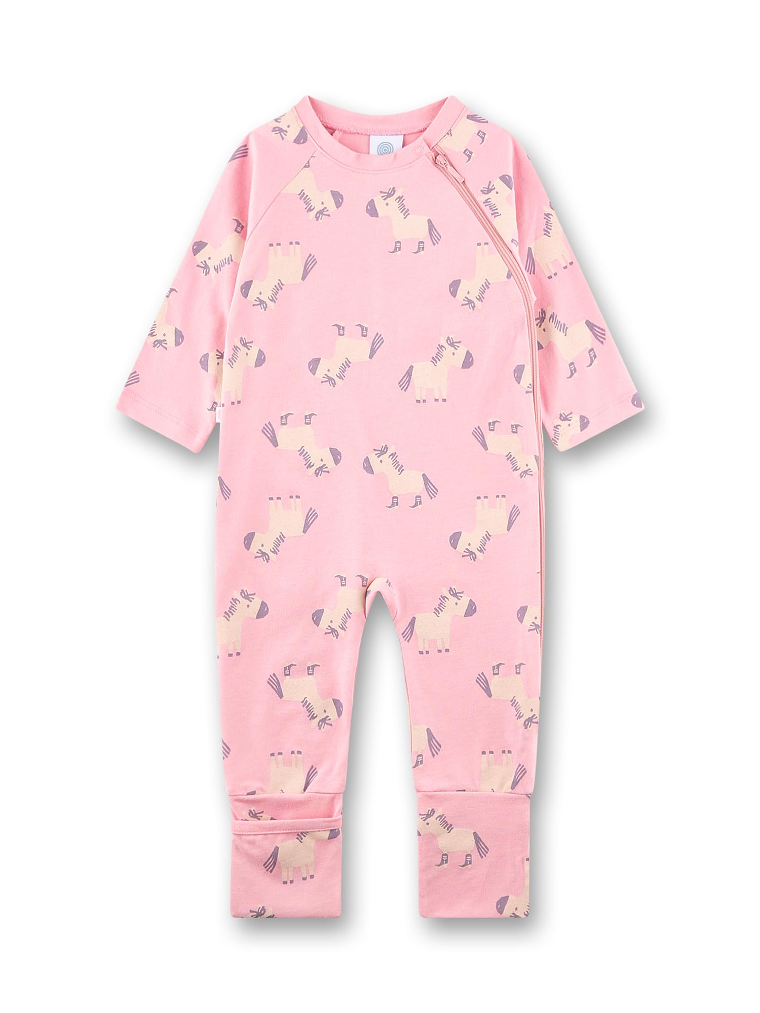 sanetta-baby-strampler-rosa-esel-aus-bio-baumwolle-f-r-m-dchen image 1