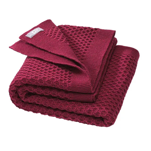 disana-waben-strickdecke-cassis-babydecke-aus-100-bio-merinowolle-gots image 1