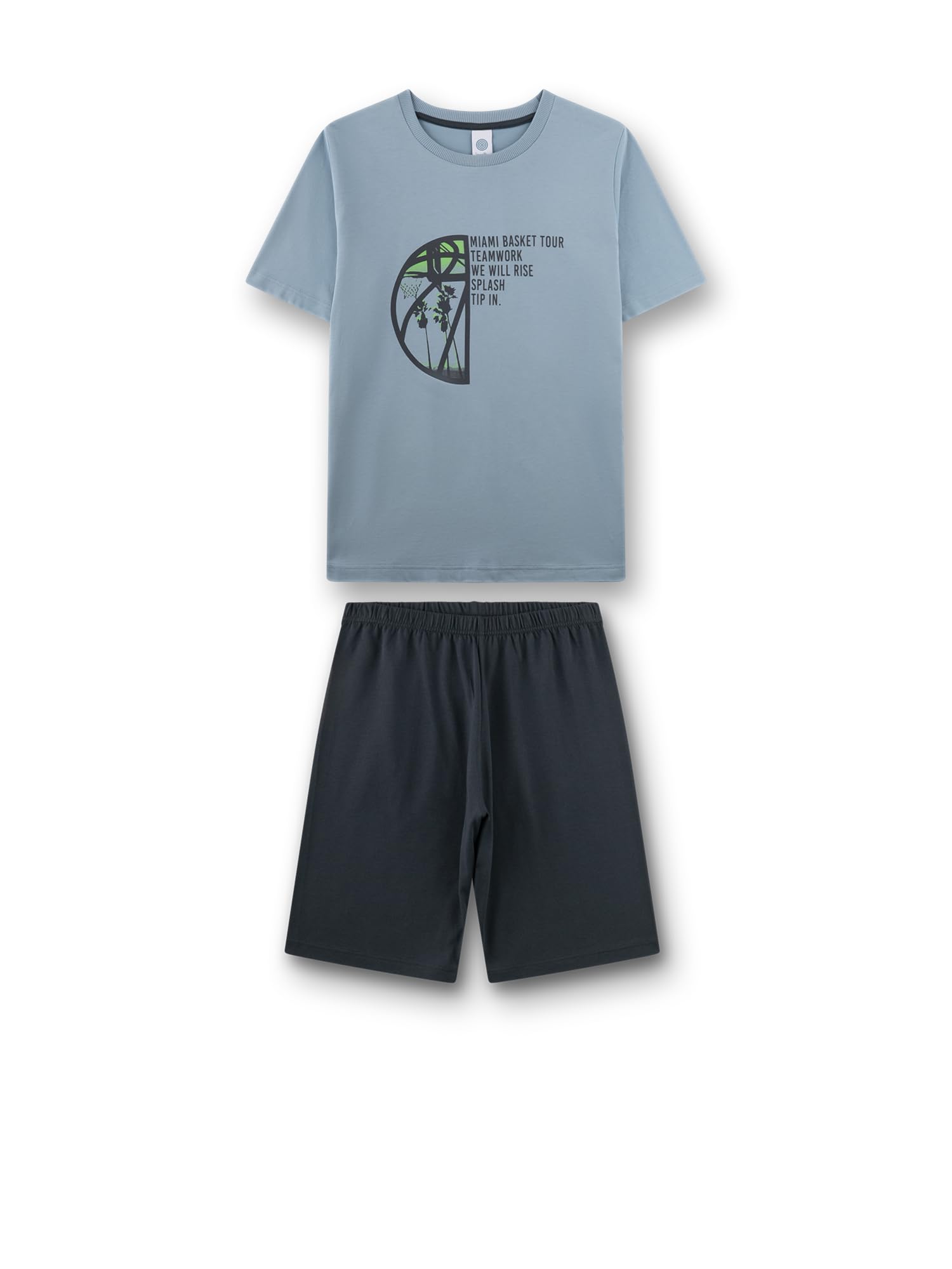 sanetta-jungen-schlafanzug-kurz-blau-basketball-100-baumwolle image 4