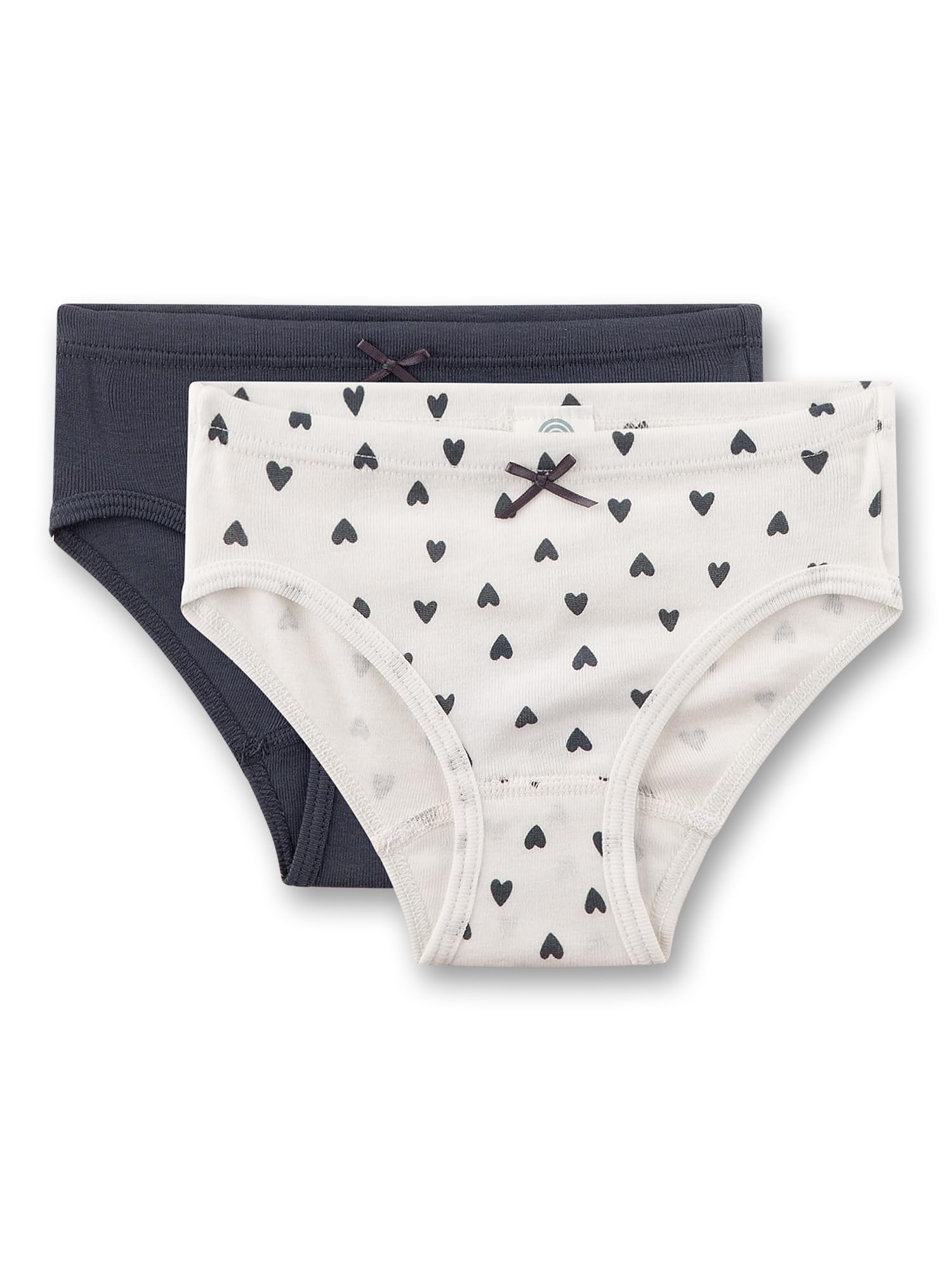 sanetta-m-dchen-rioslip-doppelpack-wei-schwarz-herzen-baumwolle image 1