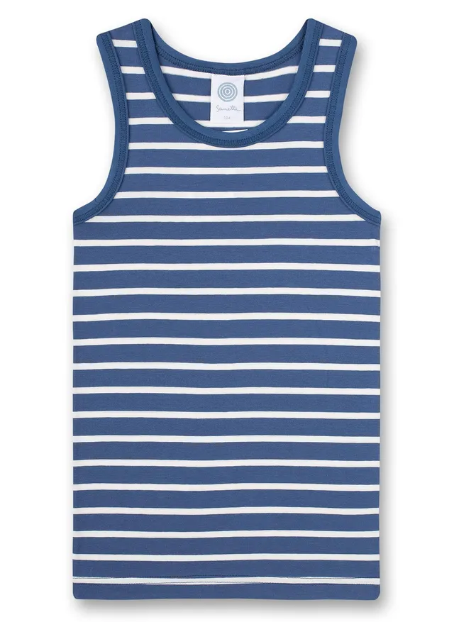 sanetta-jungen-unterhemd-blau-ringel image 1