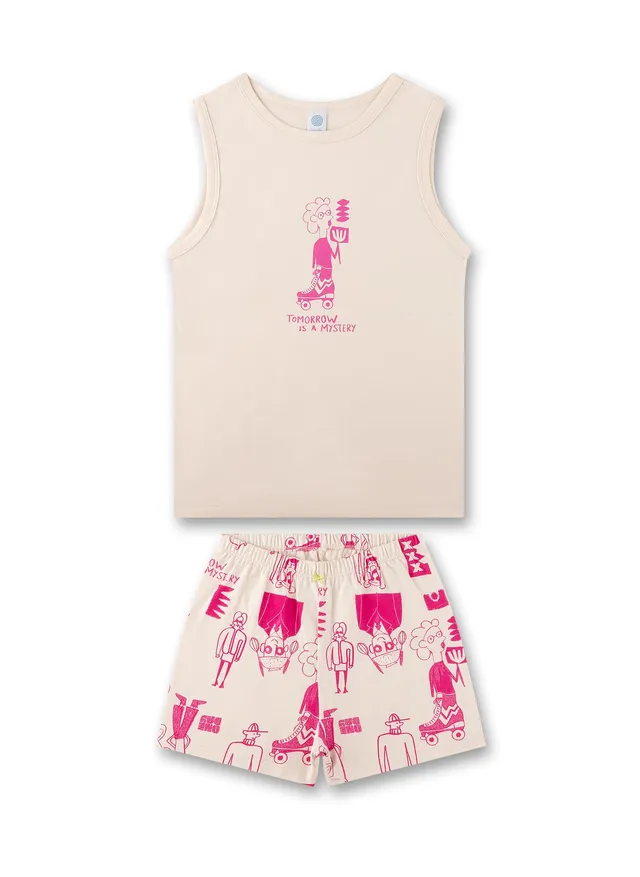 sanetta-m-dchen-schlafanzug-kurz-pink-pyjamaset-aus-baumwolle image 1