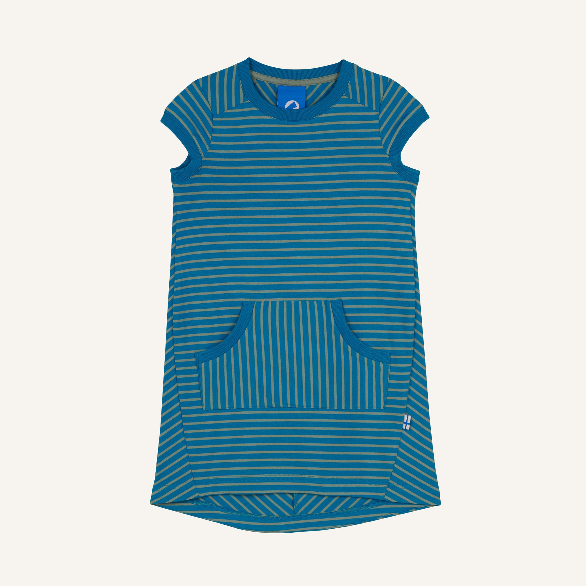 finkid-keidas-kinder-kurzarmkleid-biobaumwolle-streifen image 2