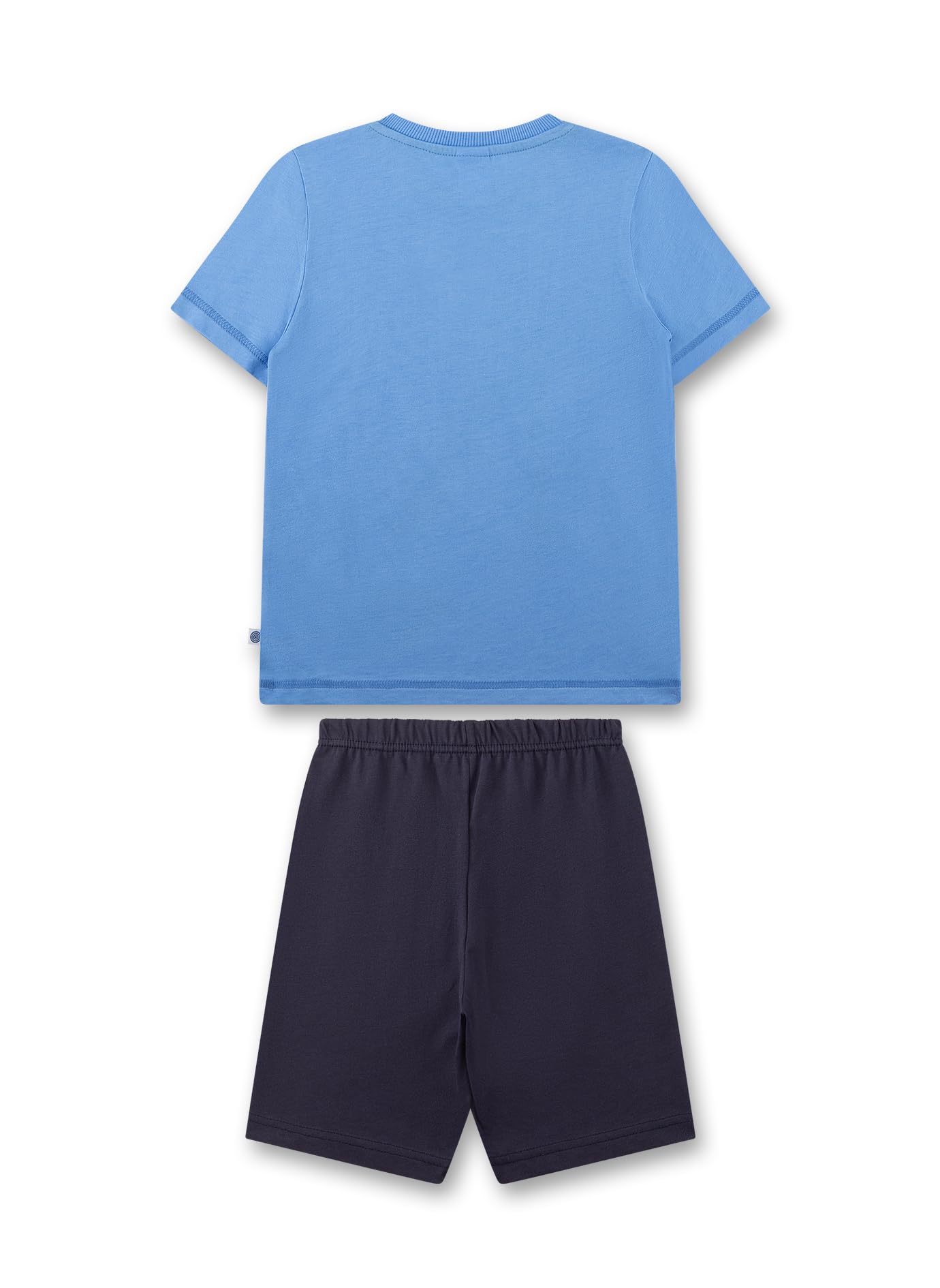 sanetta-jungen-schlafanzug-kurz-blau-pyjamaset-aus-baumwolle image 2