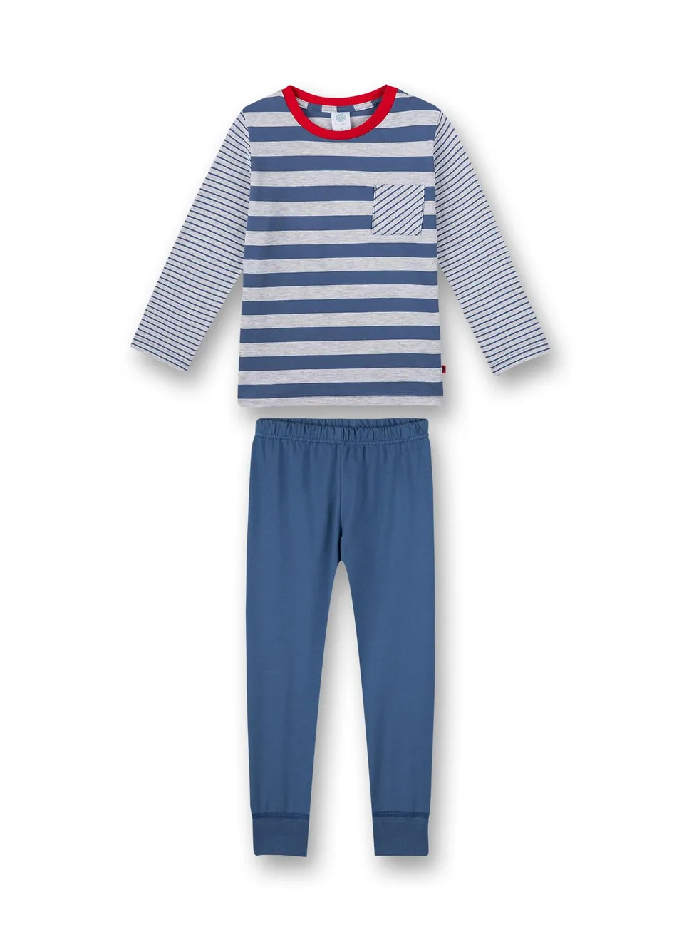 sanetta-jungen-schlafanzug-lang-blau-pyjamaset image 1