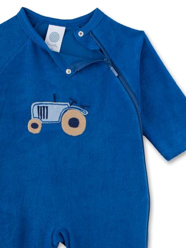 sanetta-baby-strampler-blau-traktor-frottee-jungen-strampler image 6