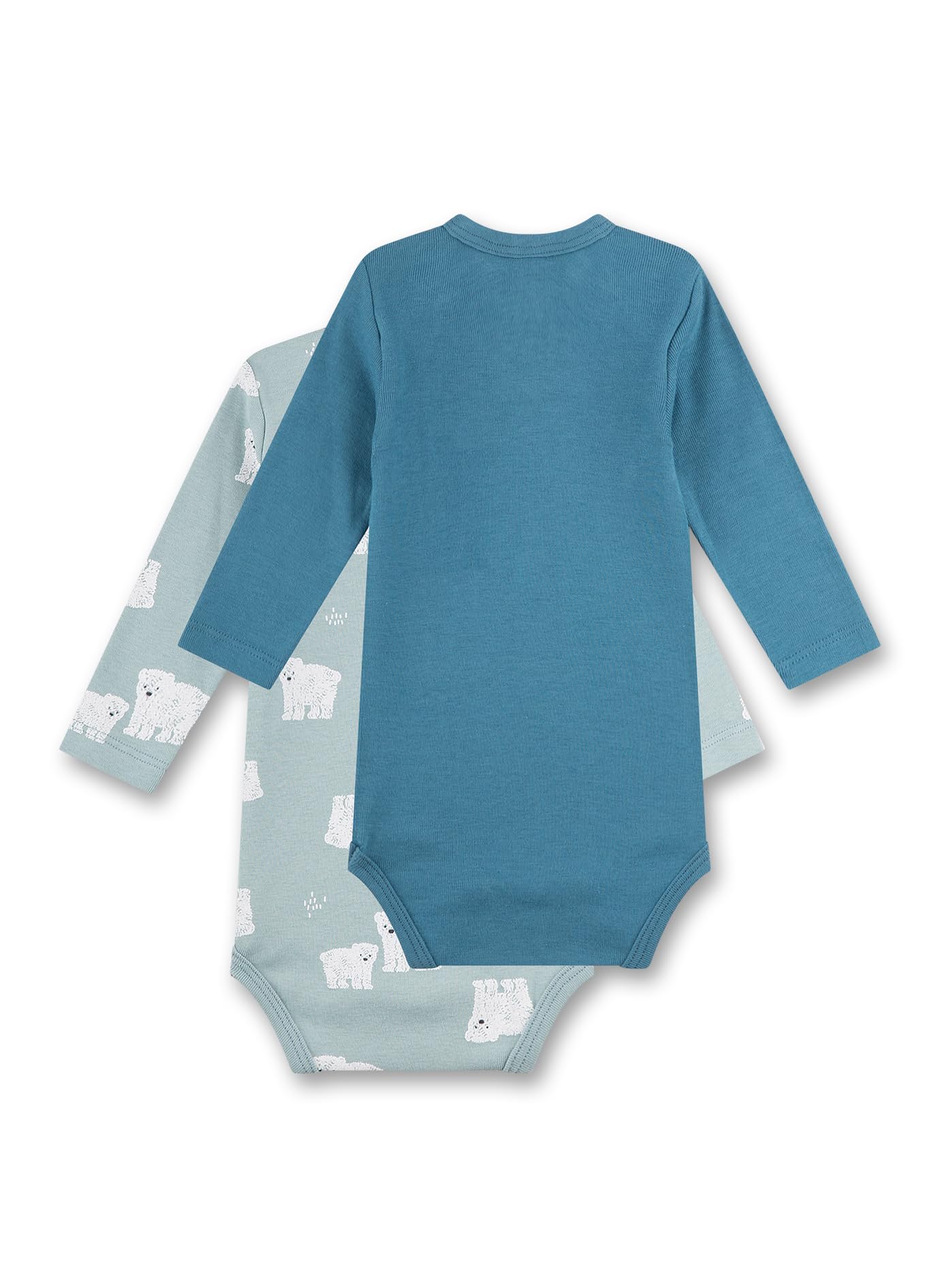 sanetta-baby-body-langarm-doppelpack-blau-eisb-r-2er-set-aus-bio-baumwolle image 2