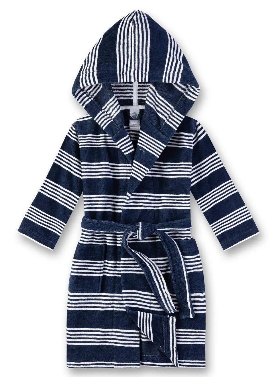 sanetta-jungen-bademantel-streifenlook-100-baumwolle image 1