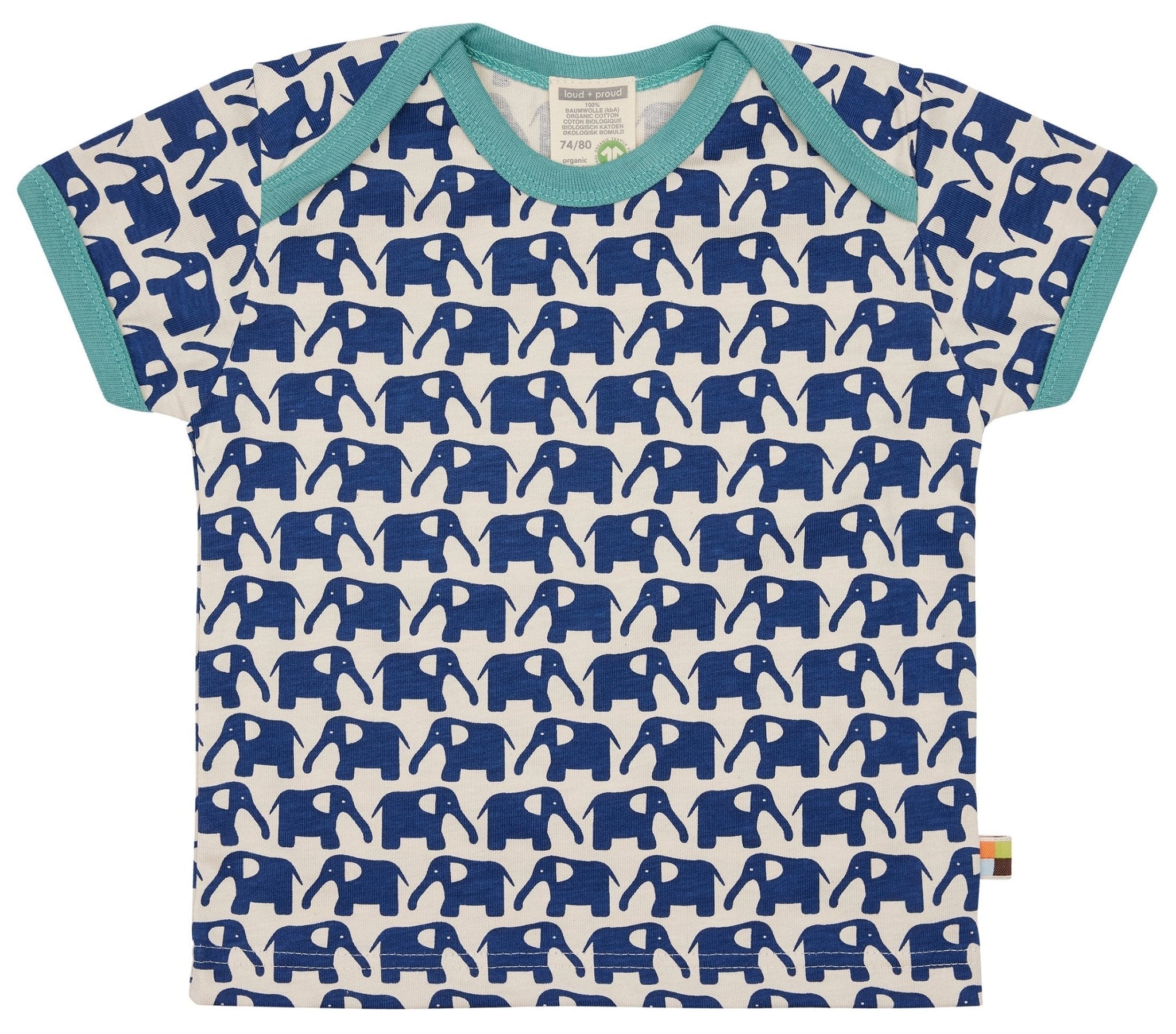 loud-proud-t-shirt-mit-druck-elefanten-bio-baumwoll-shirt image 3