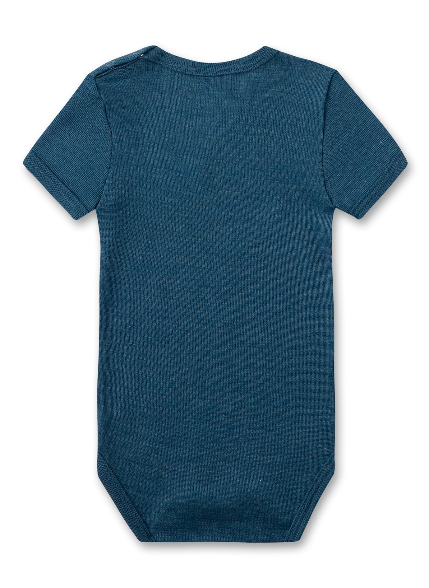 sanetta-baby-body-kurzarm-blau-aus-merinowolle-und-seide image 2