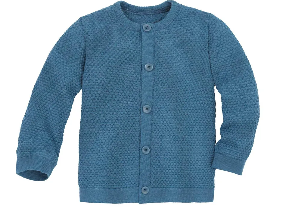 disana-wabenstrick-jacke-kinder-aus-100-bio-merinowolle image 1