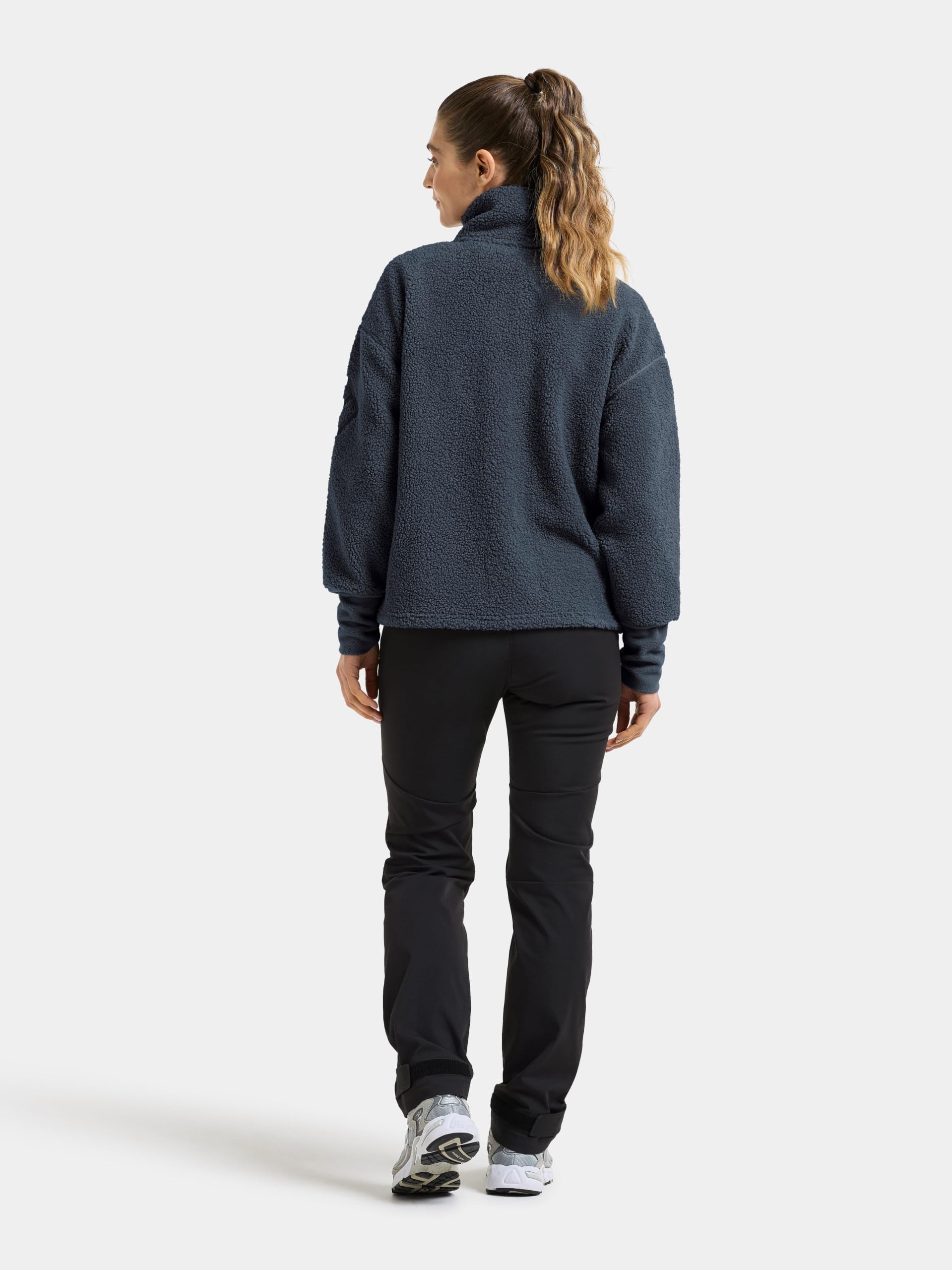 didriksons-damen-melissa-sherpa-teddy-jacke-pile-fleece-full-zip image 3